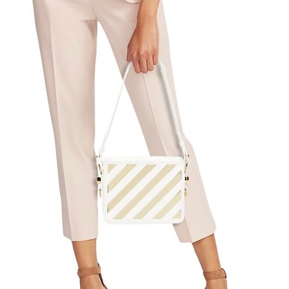 Off-White
Metallic-Striped Leather Two-Way Flap Bag - Picture 2 of 5